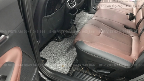 Thảm lót sàn ô tô 360 độ Hyundai Santafe giá tại xưởng, rẻ nhất Hà Nội, TPHCM
